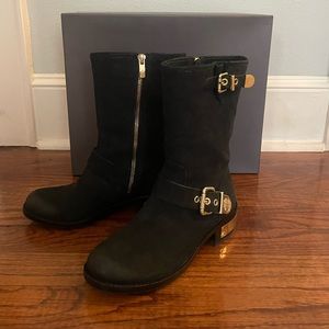 Black Suede Vince Camuto Riding Boots Size 6